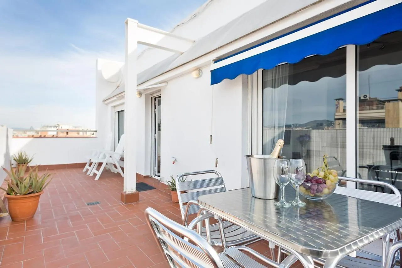 Attic Barcelona Central Terrace Apartment